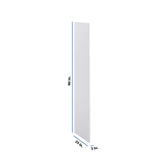 Modernform Cabinet Matte White 3/4" W X 90" H X 25" D Refrigerator End Panel