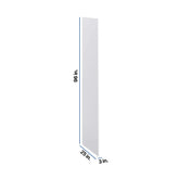 Modernform Cabinet Matte White 3/4" W X 96" H X 25" D Refrigerator End Panel
