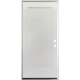 36 in. x 80 in. 1 Panel Primed 90 Min. Fire Rated House to Garage Single Prehung Interior Door