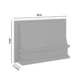 J&K Castle Grey S5 Range Wood Hood 36" W x 24" H
