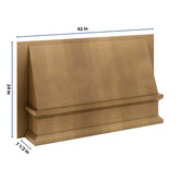 J&K Butterscotch B8 Range Wood Hood 42" W x 24" H