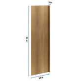 J&K Butterscotch B8 Refrigerator Panel w/Return Filler 3" W x 90" H x 27" D