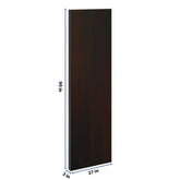 J&K Espresso K8 Refrigerator Panel w/Return Filler 3" W x 90" H x 27" D