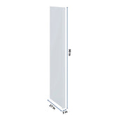 J&K White Shaker S8 Refrigerator Panel w/Return Filler 3" W x 90" H x 27" D
