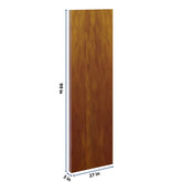 J&K Mocha Glazed K10 Refrigerator Panel w/Return Filler 3" W x 90" H x 27" D