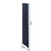 J&K Naval B7 Refrigerator Panel w/Return Filler 3" W x 90" H x 27" D