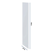 J&K White Shaker S8 Refrigerator Panel 3/4" W x 96" H x 27" D