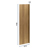 J&K Butterscotch B8 Refrigerator Panel w/Return Filler 3" W x 96" H x 27" D