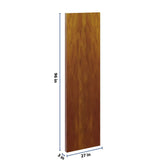 J&K Mocha Glazed K10 Refrigerator Panel w/Return Filler 3" W x 96" H x 27" D
