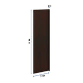 J&K Java Coffee S1 Refrigerator Panel w/Return Filler 3" W x 96" H x 27" D