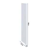 J&K White Shaker S8 Refrigerator Panel w/Return Filler 3" W x 96" H x 27" D