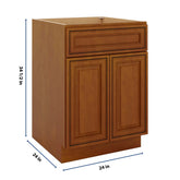 J&K Mocha Glazed K10 Sink Base - 24" W