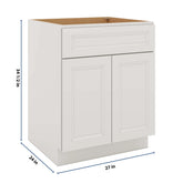 J&K Pure B5 Sink Base - 27" W