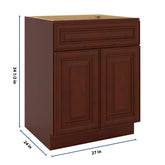J&K Mahogany J5 Sink Base - 27" W