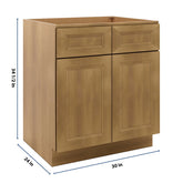 J&K Butterscotch B8 Sink Base -30" W