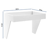 CNC Luxor 5-Piece White 33" W Removable Sink Insert