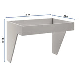 CNC Luxor Misty Grey 33" W Removable Sink Insert