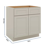 J&K Pebble B6 Sink Base - 33" W