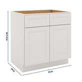 J&K Pure B5 Sink Base - 33" W