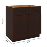 J&K Java Coffee S1 Sink Base - 33" W