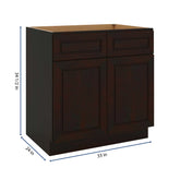 J&K Espresso K8 Sink Base - 33" W
