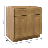 J&K Butterscotch B8 Sink Base - 33" W
