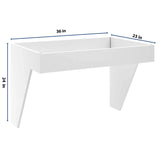 CNC Luxor 5-Piece White 36" W Removable Sink Insert