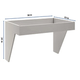CNC Luxor Misty Grey 36" W Removable Sink Insert