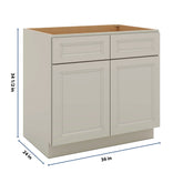 J&K Pebble B6 Sink Base - 36" W