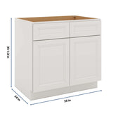 J&K Pure B5 Sink Base - 36" W