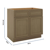 J&K Hazel H8 Sink Base - 36" W