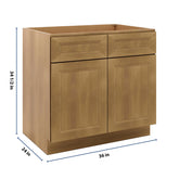 J&K Butterscotch B8 Sink Base - 36" W
