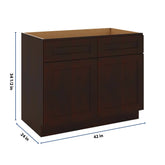 J&K Java Coffee S1 Sink Base - 42" W
