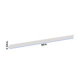 Modernform Cabinet White Shaker 96" W X 2 1/4" H X 2 1/4" D Shaker Crown Molding