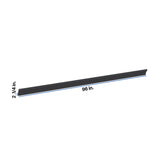 Modernform Cabinet Onyx Black Shaker 96" W X 2 1/4" H X 2 1/4" D Shaker Crown Molding