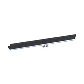 Modernform Cabinet Onyx Black Shaker 96" W X 3 5/8" H X 5 3/4" D Shaker Crown Molding w/Heel