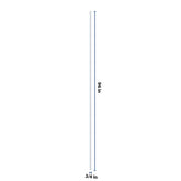 J&K White Shaker S8 Tall Filler 3/4" W x 96" H
