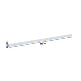 Modernform Cabinet White Shaker 96" W X 3/4" H X 1/4" D Scribe Molding