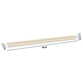 J&K Pearl Glazed H9 96" W Light Rail Molding