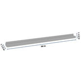 J&K Castle Grey S5 96" W Light Rail Molding