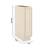 J&K Pearl Glazed H9 Spice Pull-Out Base - 09" W