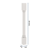 J&K Pure B5 Full Turn Post 3"W x 34 1/2" H x 3" D