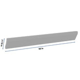 J&K Castle Grey S5 96" W Large Cove Molding