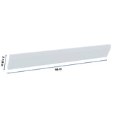 J&K White Shaker S8 96" W Large Cove Molding