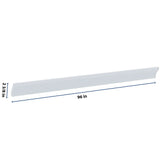 J&K White Shaker S8 96" W Cove Molding