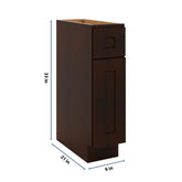 J&K Java Coffee S1 Vanity Base Door/Drawer 09" W x 33" H x 21" D