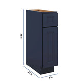 J&K Naval B7 Vanity Base Door/Drawer 09" W x 33" H x 21" D