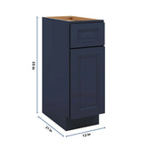 J&K Naval B7 Vanity Base Door/Drawer 12" W x 33" H x 21" D