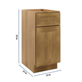 J&K Butterscotch B8 Vanity Base Door/Drawer 15" W x 33" H x 21" D