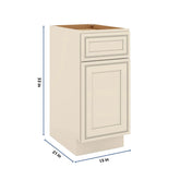 J&K Pearl Glazed H9 Vanity Base Door/Drawer 15" W x 33" H x 21" D